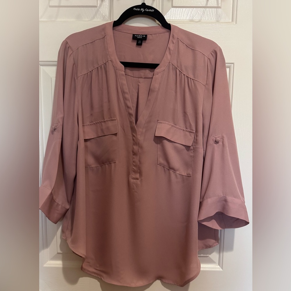 Torrid Pink Blouse Size OO